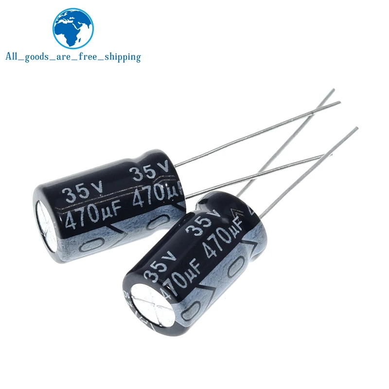 TZT 10/30PCS Hochwertiger 35V470UF 10*17mm 470UF 35V 10*17 Elektrolytkondensator