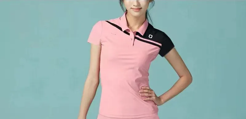Korea spring new professional lapel tennis shirt golf shirt sports high-end professional sweat wicking quick dry breathable shirt