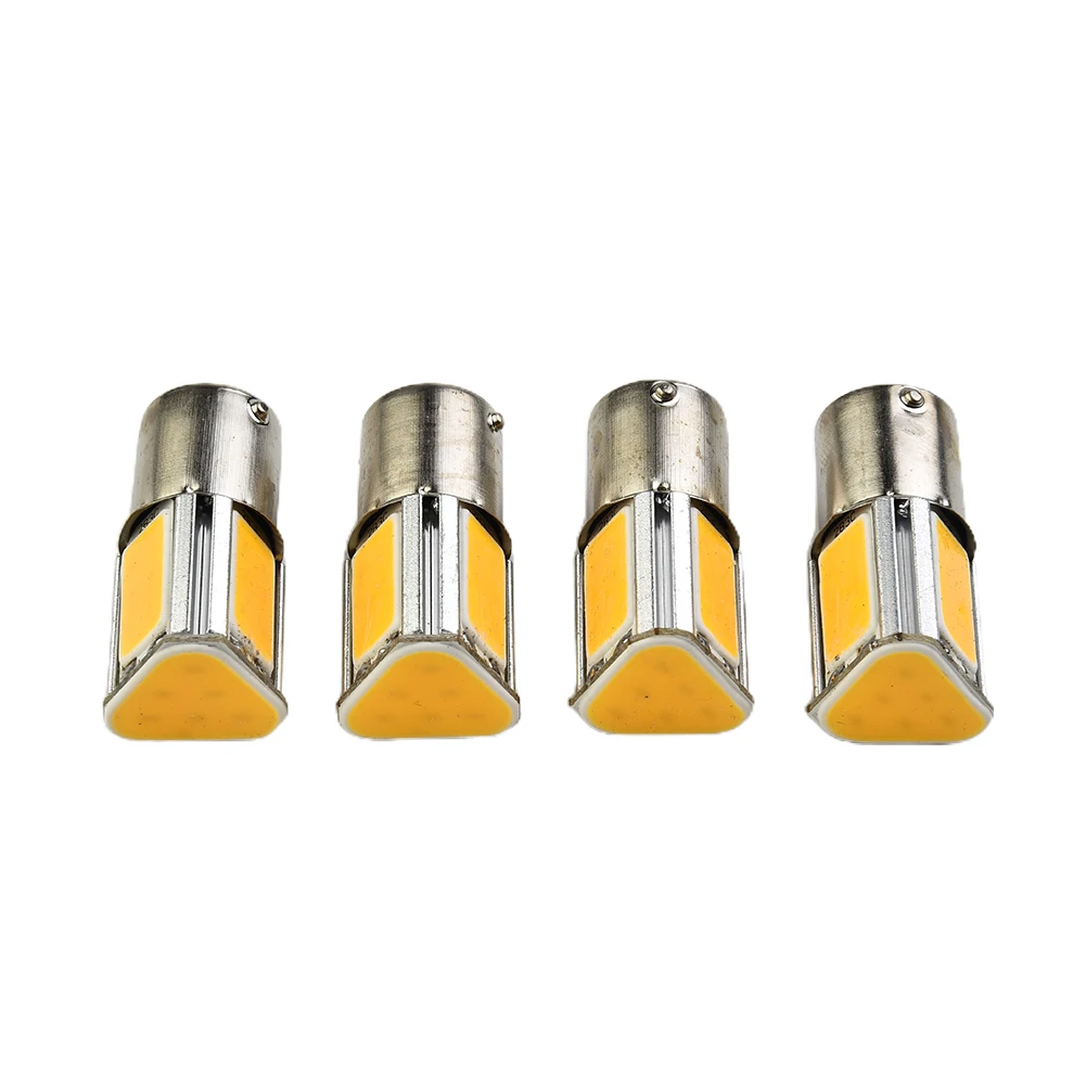 

Lights Turn Signal Light Super Bright White For BA15S 1156 Socket Low Heat Super Bright 4 COB Super bright Amber