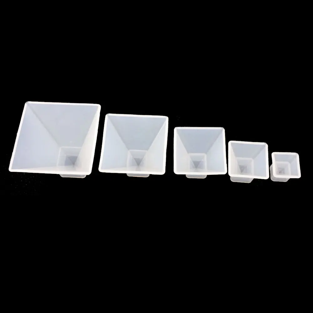 실리콘 세계 20-60mm 피라미드 삼각형 실리콘 금형 DIY 수지 장식 공예 보석 보석에 대한 금형 수지 금형 만들기