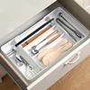 SHIMOYAMA Cutlery Storage Tray Retractable Kitchen Drawer Tableware Storage Box Spoon Knife Fork Separation Organizer Container 3