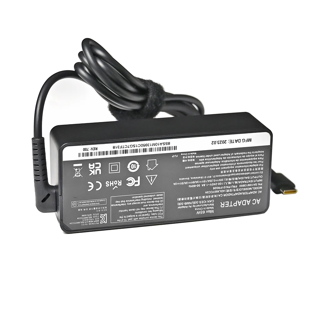 Adaptador de Alimentação Portátil Universal Usb tipo c Carregador para Lenovo Asus hp Dell Xiaomi Huawei Google 20v 3.25a 65w - Imagem 5
