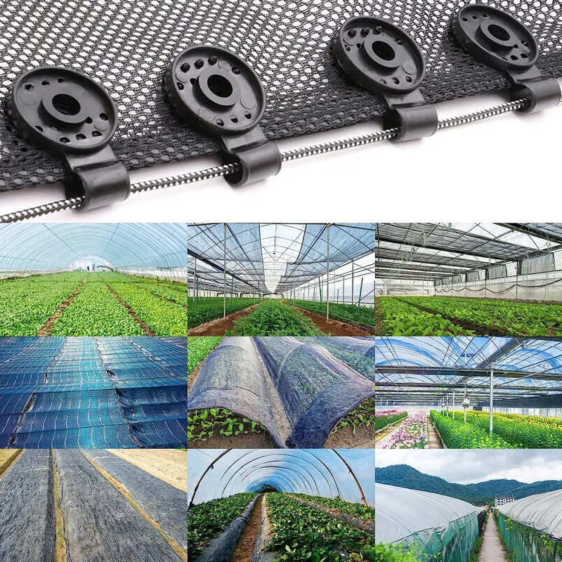 Clip Per Rete Ombreggiante HERCHR - 20 Pezzi In Plastica, Ganci Per Fissaggio Teli Serra/Giardino - Foto 11