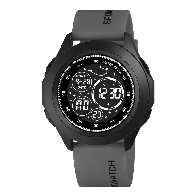 Men's Technology Electronic Watch Multi functional Night Light Outdoor Sports Electronic Watch