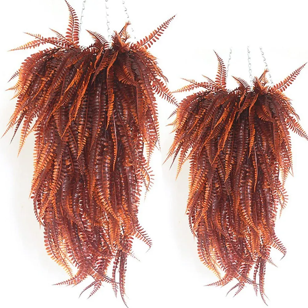 

Durable Artificial Plant Home Decoration Wall Hanging Plastic Simulation Fern Grass 13cm/5.11’’ 150g/5.29oz 1Pcs