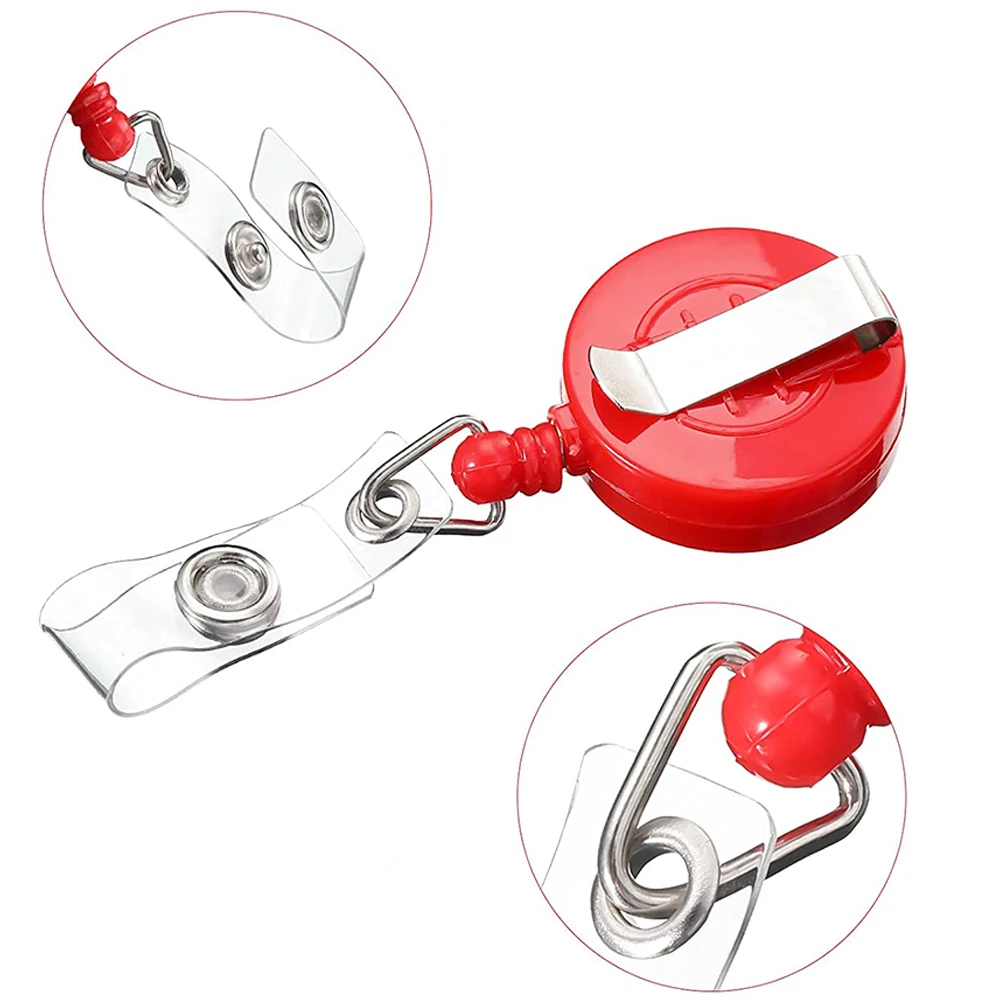 Colors 10pcs Lot Retractable ID Badge Holder Reel Clips Nurse Office Suppliers badge holder,retractable badge reel,retractable id tag,badge holder keychain