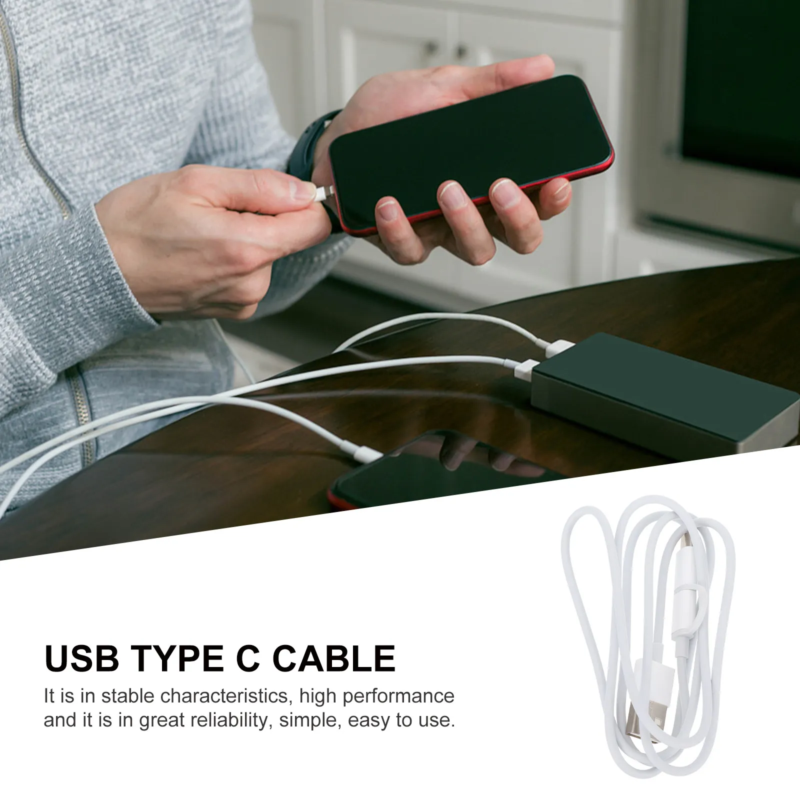 USB Type-C 마이크로 USB 데이터 케이블 고품질 PVC 알루미늄 호일 구리 코어 고속 충전 데이터 동기화 코드 휴대용 다목적