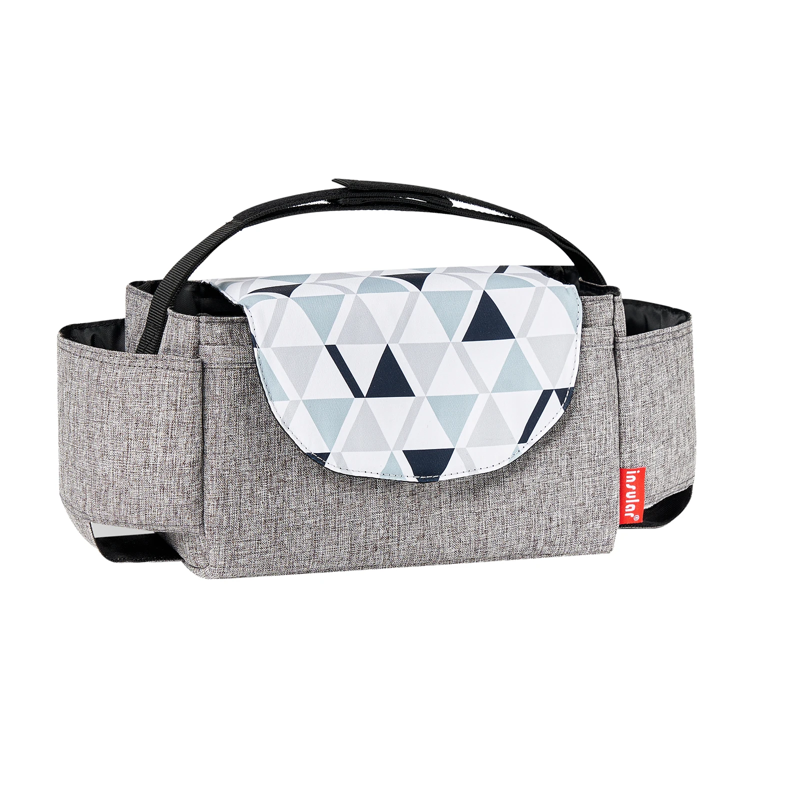 Insular Diaper Bag with Insulated Bottle Storage and Mummy Organizer