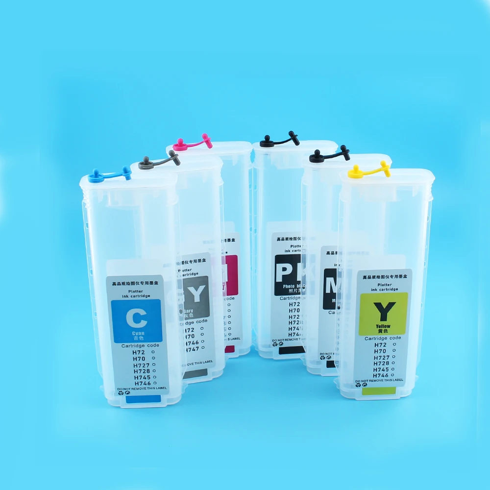 280ML For HP 72 Refill Ink Cartridge with ARC Chip for HP Designjet T610 T620 T770 T790 T1100 T1120 T1200 T1300 T2300 printer