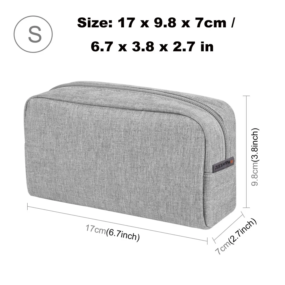 תיק אחסון מארגן אלקטרוניקה HAWEEL עבור מטען, סוללת גיבוי, כבלים, עכבר, אוזניות, סמארטפון ועוד תיק נייד