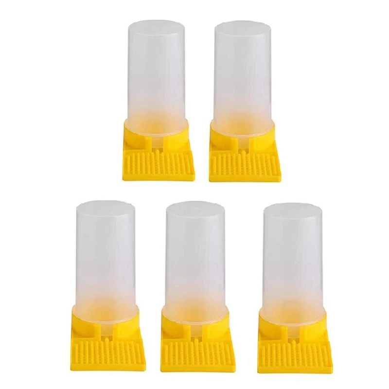 

Bee Feeder Honey Point Water Feeder Bee Hive Entrance Feeder, Beekeeping Tools (5-Pack)