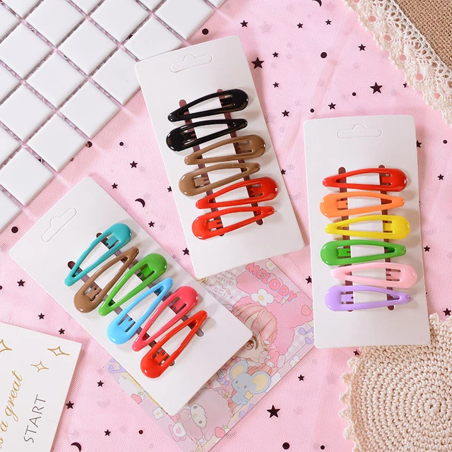 6Pcs Fashion Hair Clips For Women Girls Kawaii Kids Hair