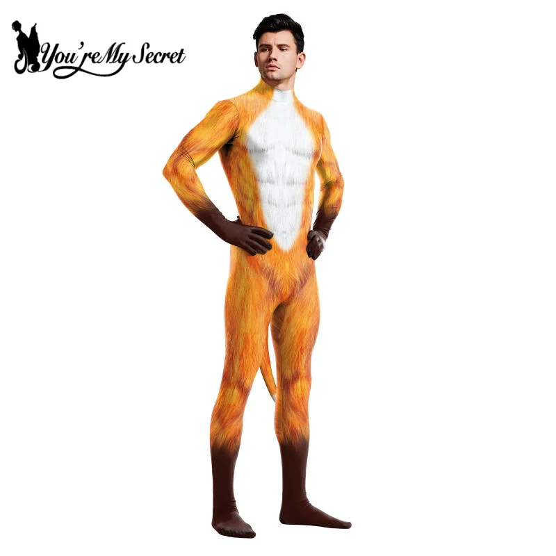 Halloween Cosplay Party Animal Cow Print Costume Adult Zentai Bodysuit Loungewear Summer Rompers with Tail