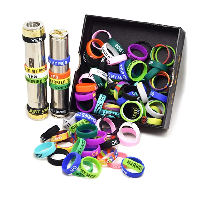 10 db Anti Csúszós Sávok Szilikon Gyűrű A Vape-Hez Szkennelés Elleni Dekoratív Gyűrűkhöz - Image 6