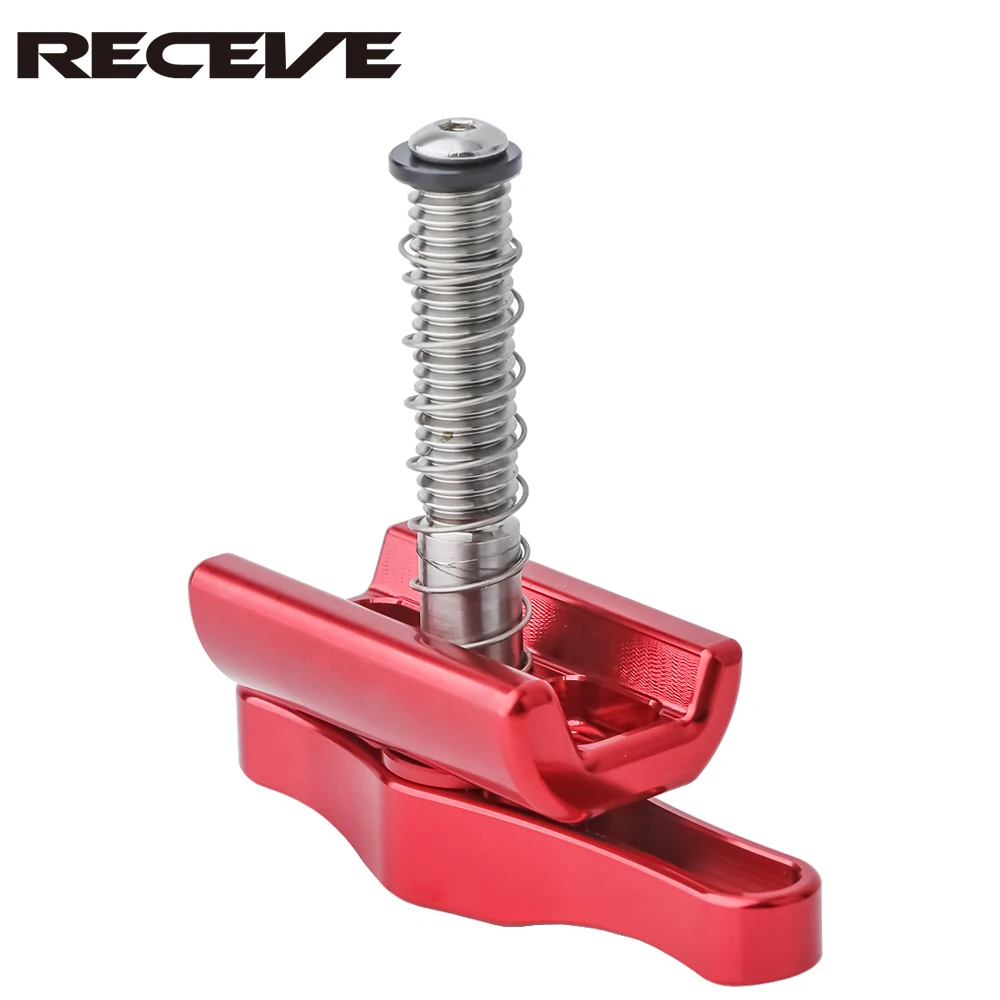 Folding Bike Titanium Alloy Handle Hinge Clamp Kit with C Buckle Knob