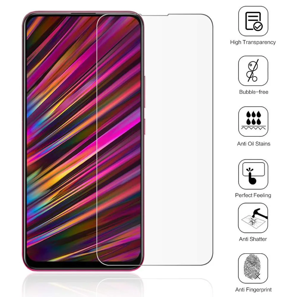 

9H Tempered Glass Protective Film Case For VIVO IQOO S1 U1 X27 Pro Screen Protector For VIVO NEX 2 Z1 Z3i Tempered Glass