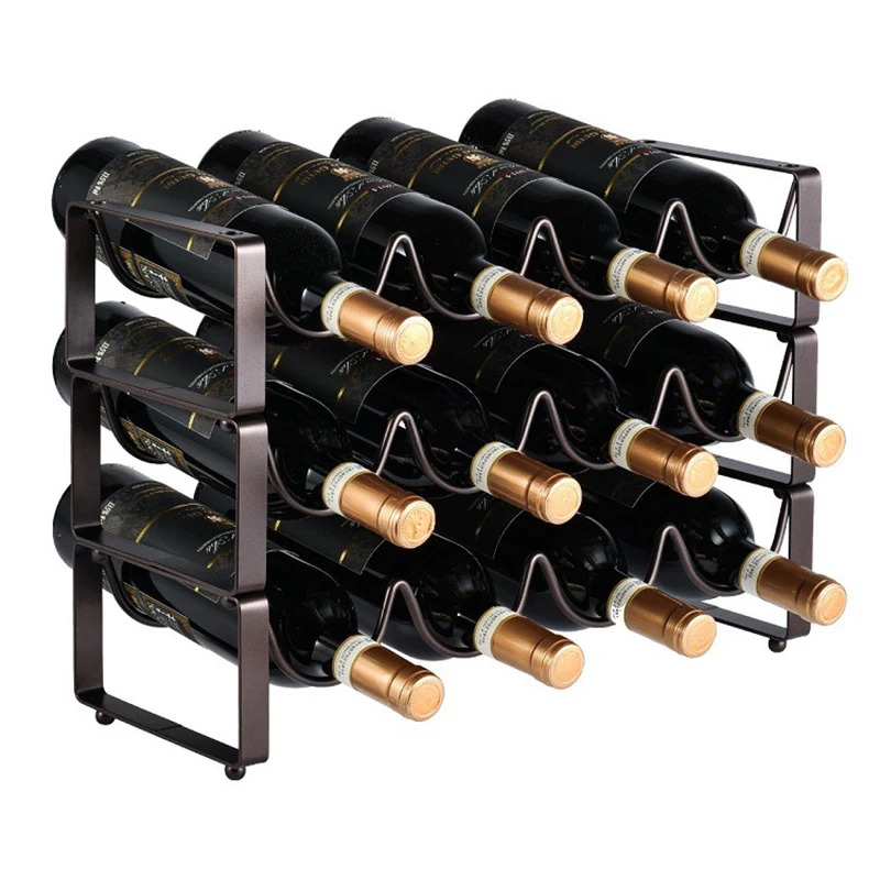 Description Picture 2 of itemDEOUNY 1PCS Iron Wine Bottle Holder Glass Drying Household Champagne Collecter Storage Wine Rack Bar Counter Tools