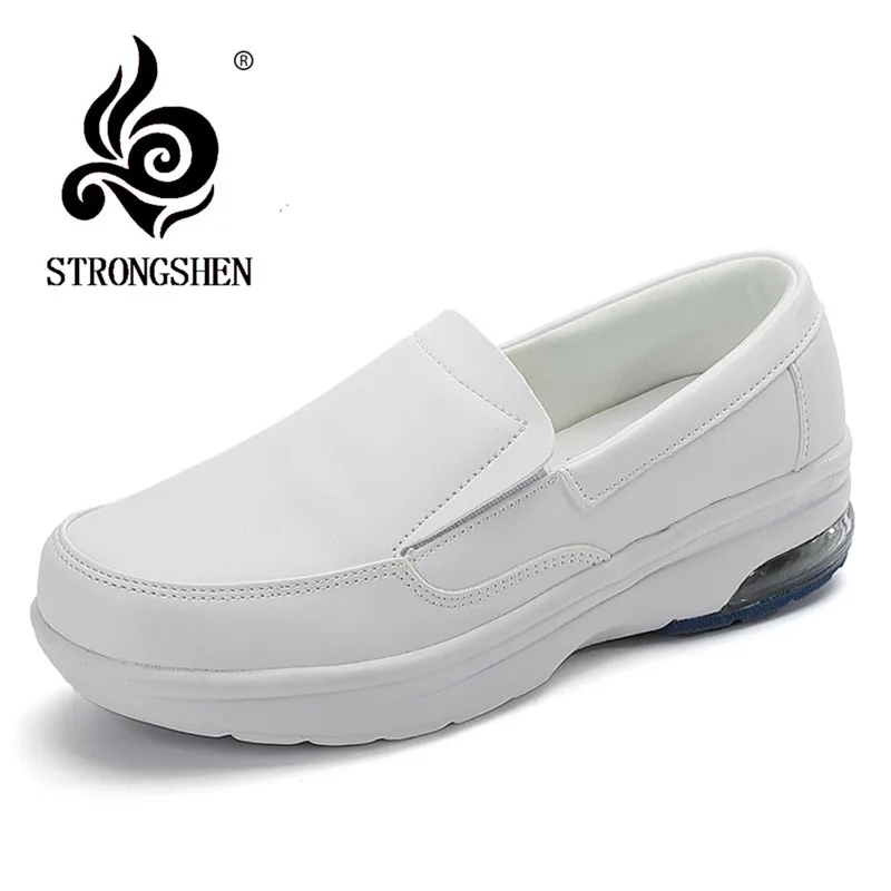 

STRONGSHEN Women Shoes Four Seasons Women's Shoes Non-slip Wear-resistant Comfortable Mother Shoes Nurse Casual Sports Shoes