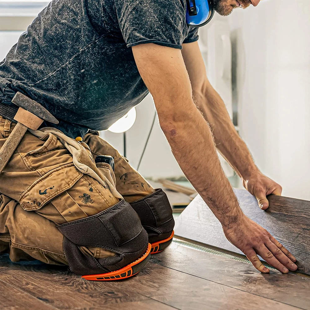 Profession elle Hochleistungs-Kniesc honer aus Eva-Schaumstoff mit bequemem Gel kissen und verstellbaren Trägern zum Arbeiten und Gartenarbeiten – Detail 10