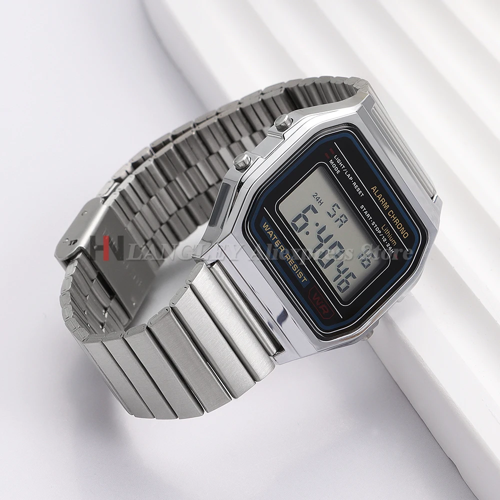 Elegant Stainless Steel Replacement Watch Band - Premium Metal Strap in 18mm or 20mm Sizes