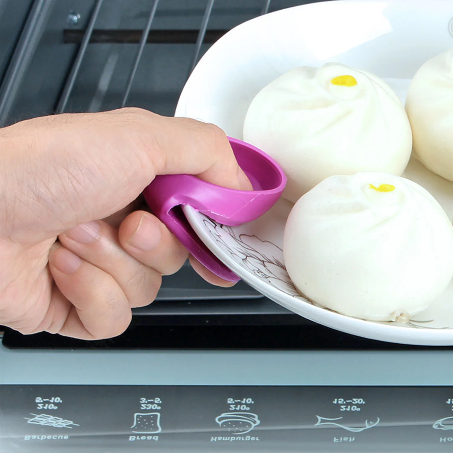 2PCS Silicone Insulated Finger Covers Oven Microwave Gloves, silicone oven mitts,kitchen gloves,silicone oven gloves