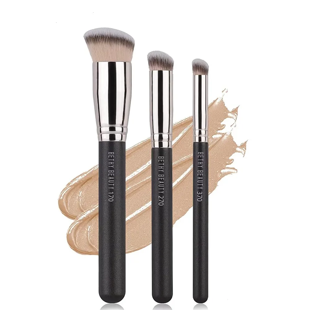 

Professional Foundation Brushes Concealer Angled Seamless Cover Makeup Brushes Liquid Face Detail Makeup Brushes Beauty Tools