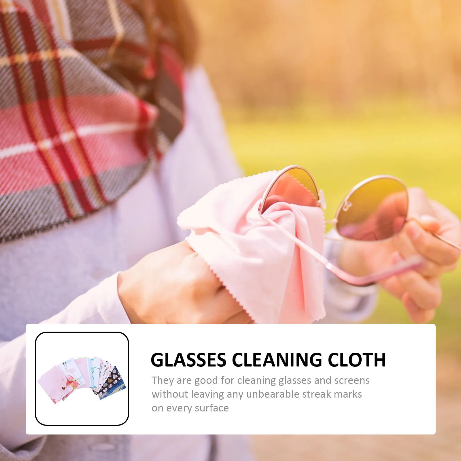 8 Pcs Glasses Cleaning Cloth Eyeglasses Wiping Phone Screen Wipes for Lens Jewellery Eyeglass Cleaning Cloth 2