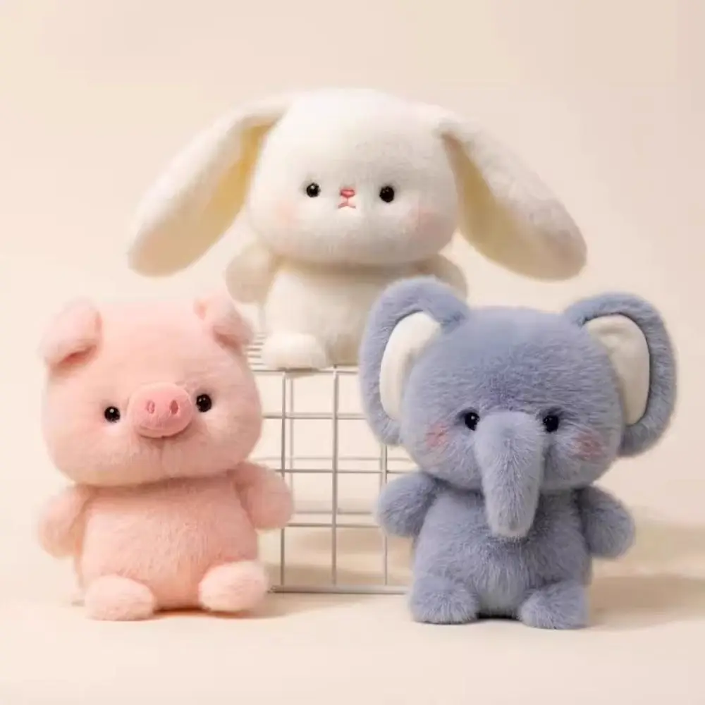 Plush Companion Doll 16cm Plush Elephant Stuffed Animal Pillow Capybara Soft Animal Toy Desk