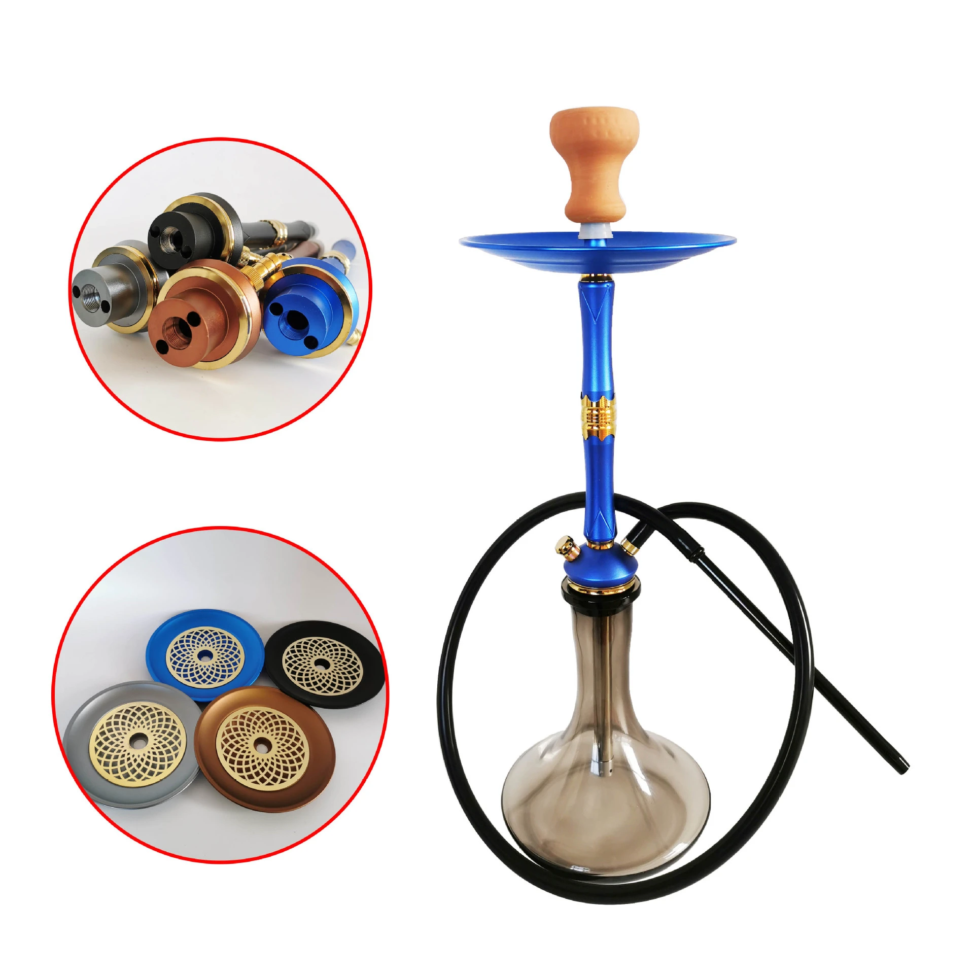 Aluminum Alloy Single Tube Hookah Set Bongs in Australian