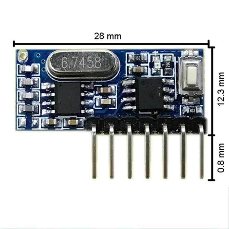 TA-무선 433 Mhz 디코딩 수신기 모듈 433 Mhz 원격 제어 신호용 4PCS 4 채널 출력