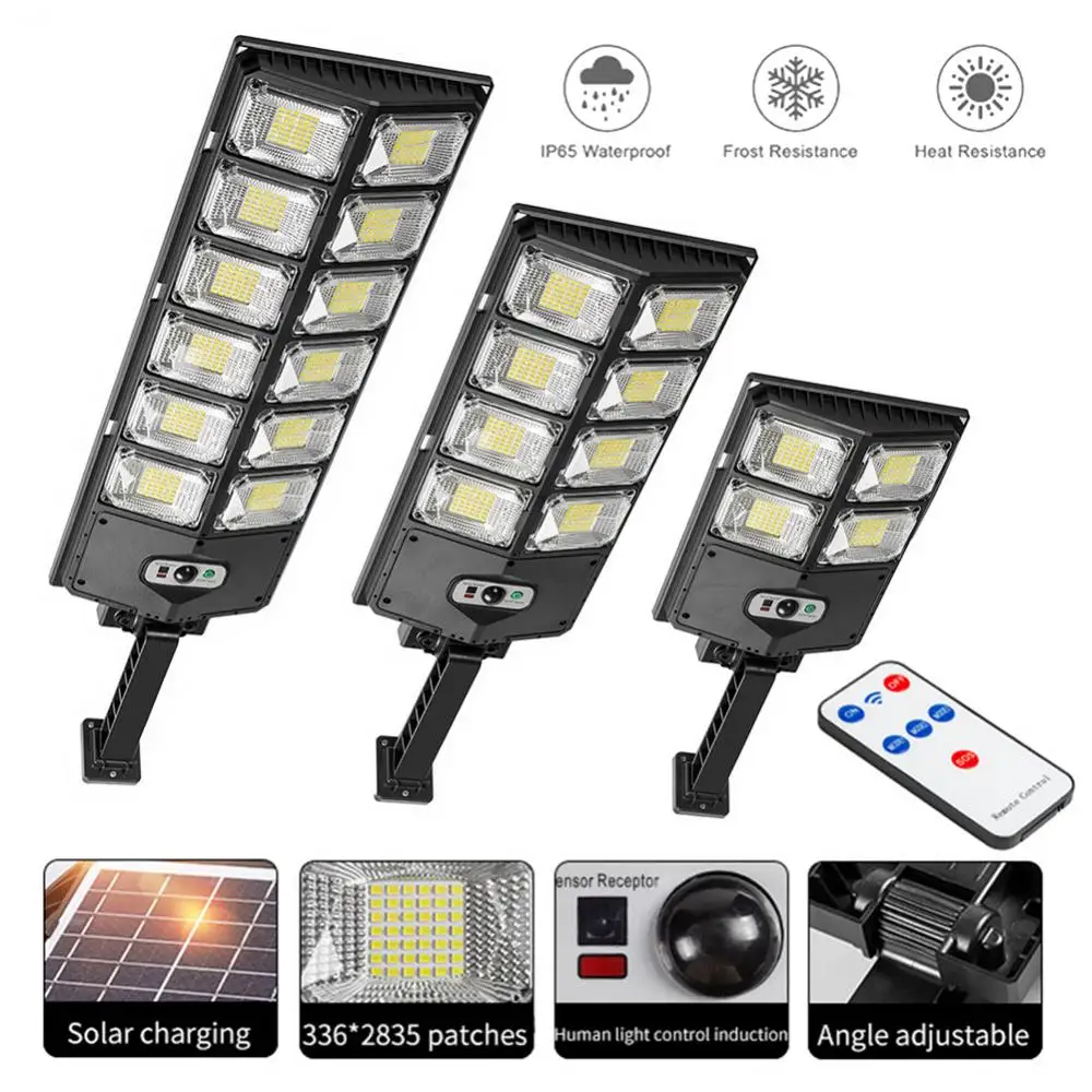 Description Picture 6 of itemPowerful Outdoor Solar Lights 12000 Lumens Lighting 504 LED Garden Lamp Solar Panel Lamps Waterproof Motion Sensor Street Light