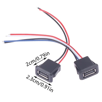 USB 2.0 암 전원 잭, 충전 포트 커넥터, PH2.0 케이블, 전기 단자, USB 충전기 소켓, 2 핀, 4 핀, 1PC