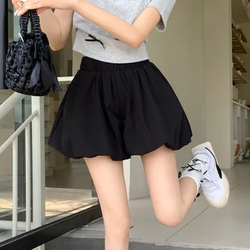 Pantaloni estivi a gamba larga da donna del 2025 con vita alta e pantaloncini Cloud Bud, ti fa sembrare sottile e casual 1