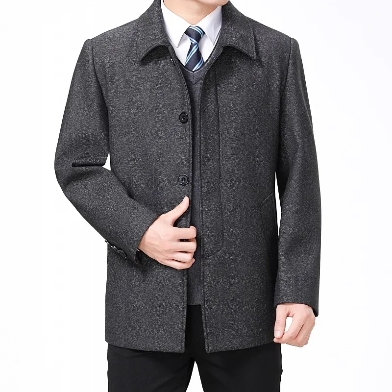 New Arrival Fashion Suepr Large Autumn and Winter Men's Woolen Coat, Trench Jackets Plus Size S M L XL 2XL 3XL 4XL 5XL 6XL 7XL 5