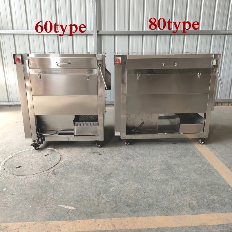 Easy to Operate Automatic Industrial 500kg/h Potato Ginger Roller Washer Brush Peeling Machine potato peeling machine 6