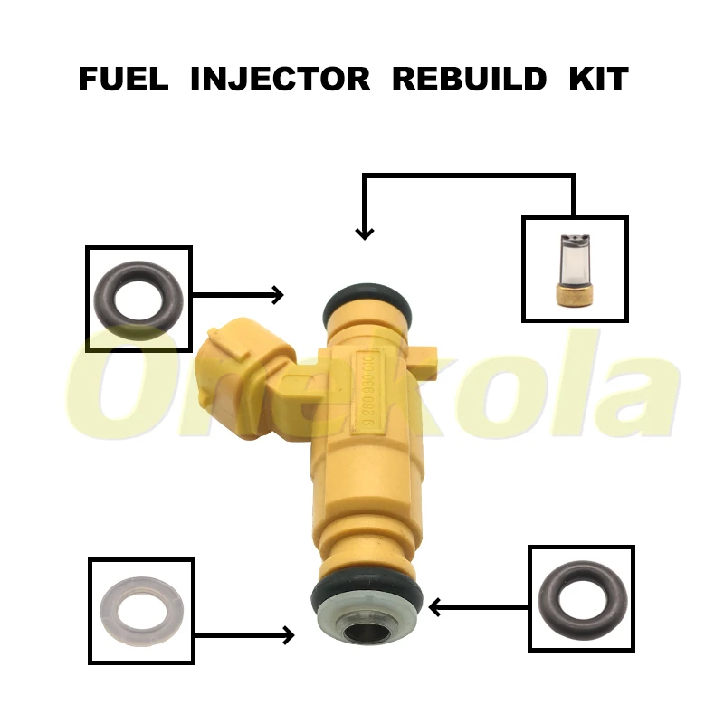 

Fuel Injector Seal O-Ring Kit Seals Filters for 1999-2005 2.5 V6 PETROL 0K9BV13250 9260930010