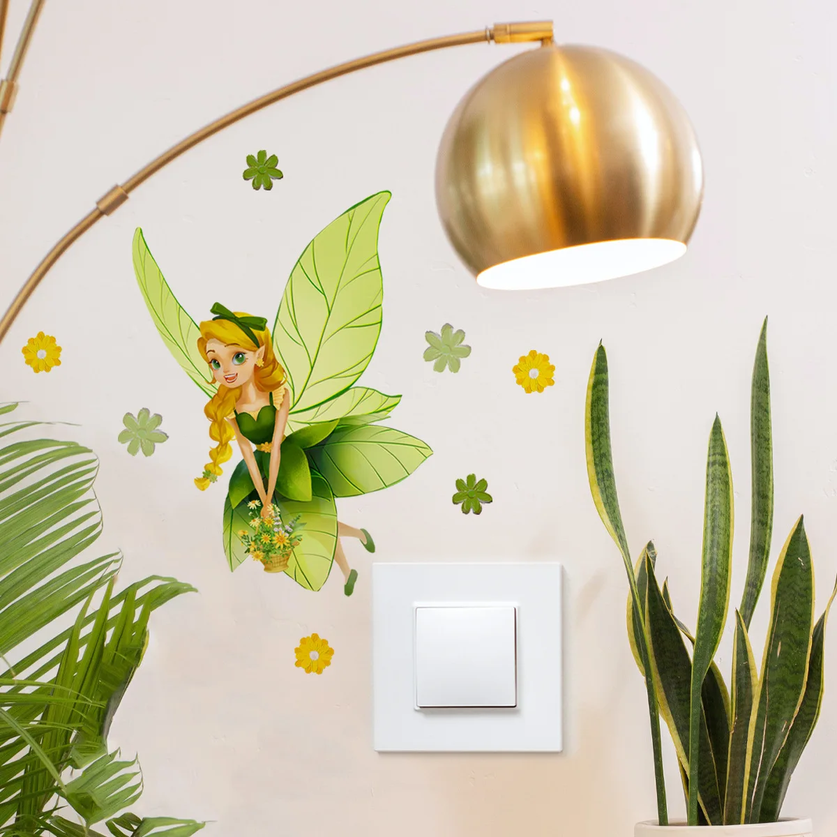 Description Picture 6 of itemFairy Elf Fairy Luminous Wall Stickers for Kids Rooms Girls Room Home Decor Glow In The Dark Fluorescent Light Switch Stickers