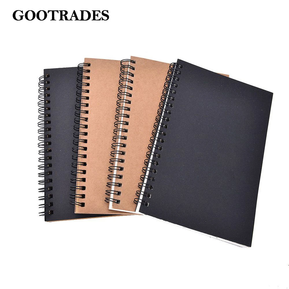 スケッチブック日記絵画落書きソフトカバー黒紙スケッチブックメモパッドノートブック事務学用品のギフト Memo Pad Office Schoolfor Diary Aliexpress