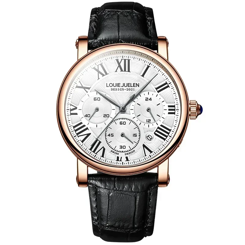 Men Watch Fashion Simple Luxury Business Casual Clock Vintage Leather Bands Classic Waterproof Male Quartz Wristwatches Reloj