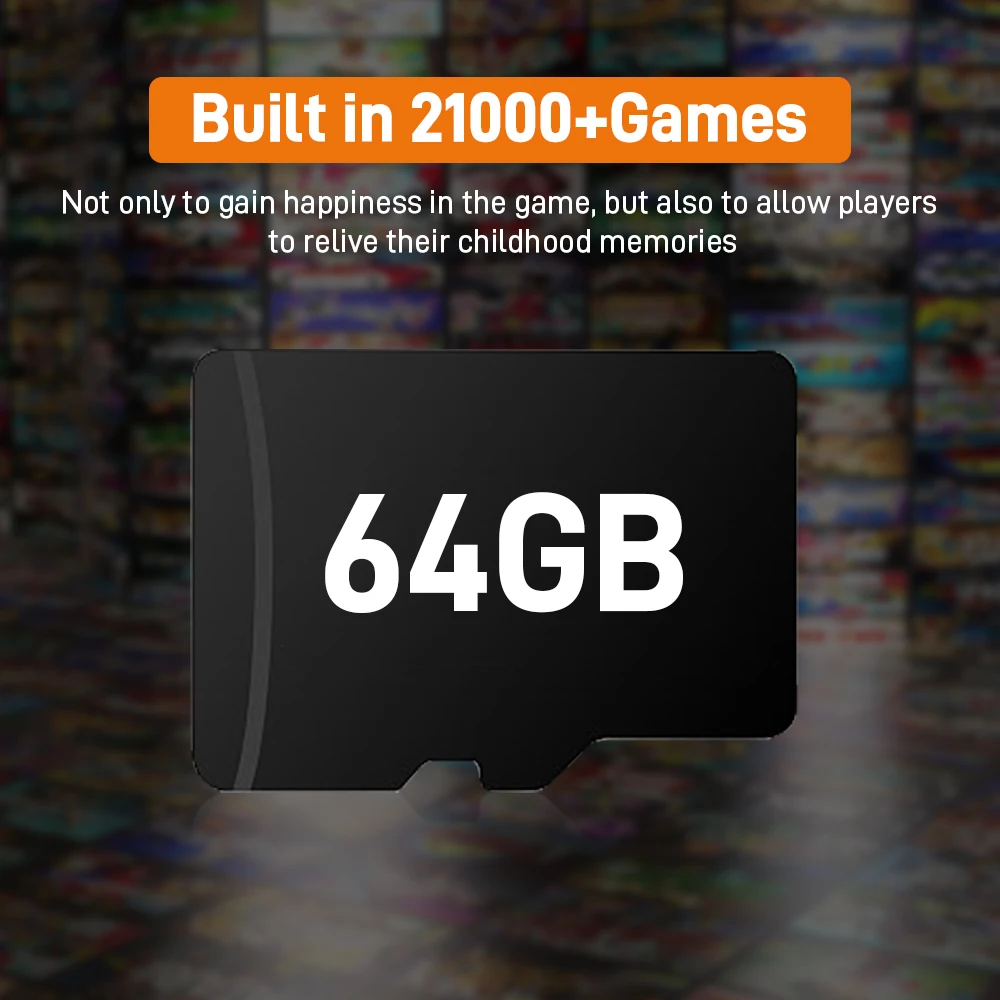Scheda TF di gioco M25 64G integrata oltre 21000 giochi 26 emulatori per scheda di gioco PS1/PSP/N64/SS/SNES per console di gioco portatile M25 - immagine 4