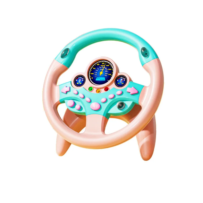 Kids Musical Steering Wheel Vocal Toys Eletric Simulation Steering Wheel Toy With Light Sound Baby Educational Copilot Toy Gift 6