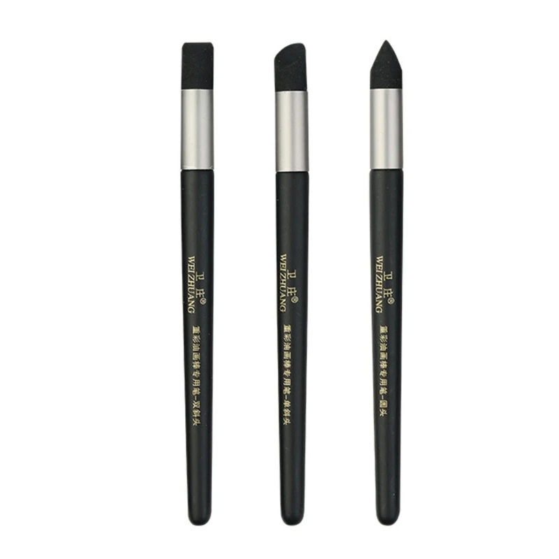 Color Shaper Painting Tool Color Shaper Tool Paint Brush Inclined Tip/Round Tip Pastel Blending Tools for Oil Painting