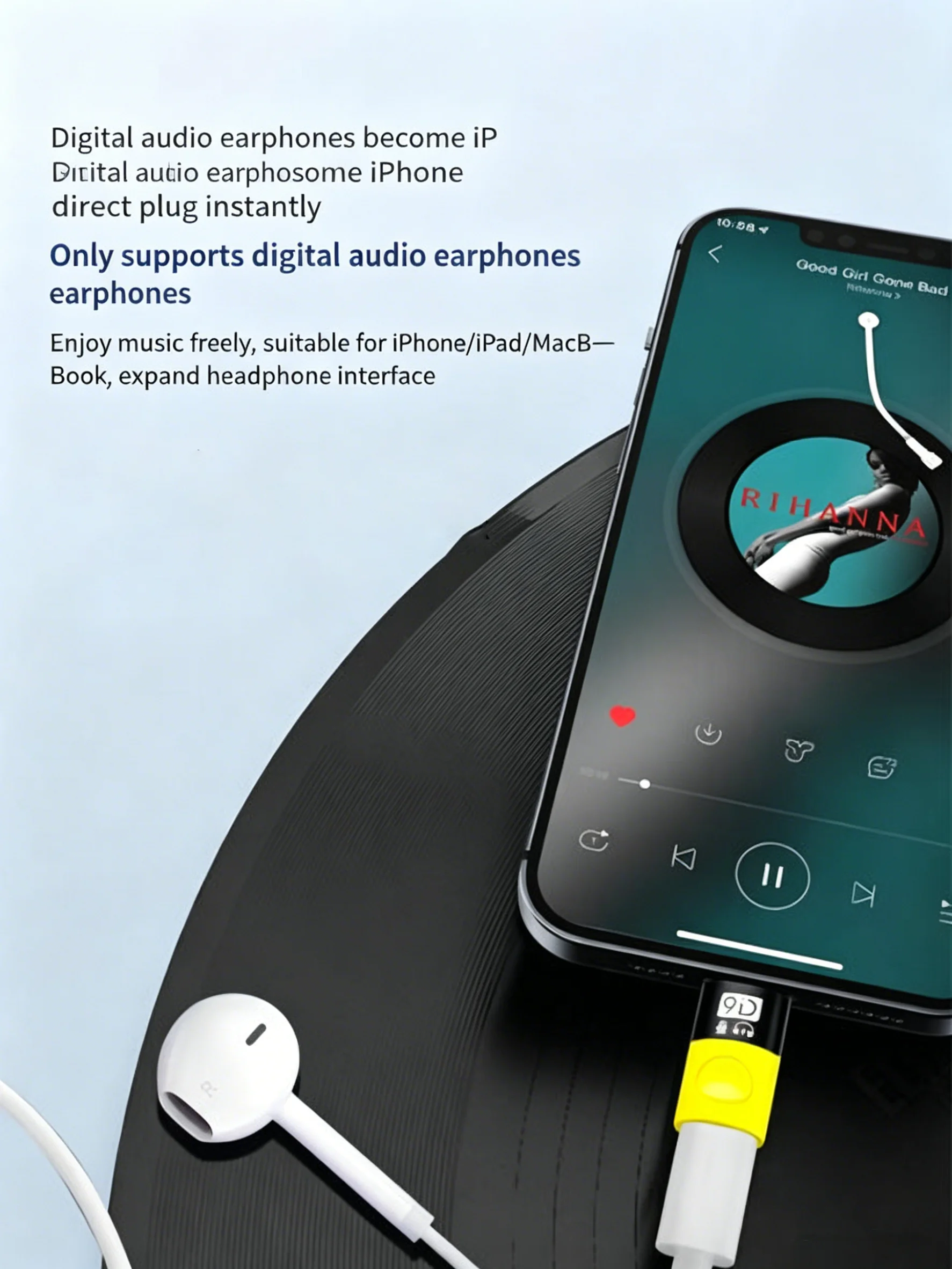 NNBILI Apple Converter TypeC에서 Apple 디지털 오디오 이어폰까지, 조명 어댑터 마이크까지 사용 가능