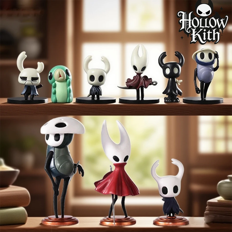 3pcs/6pcs Hollow Knight Toys Anime Game Figure The Knight Action