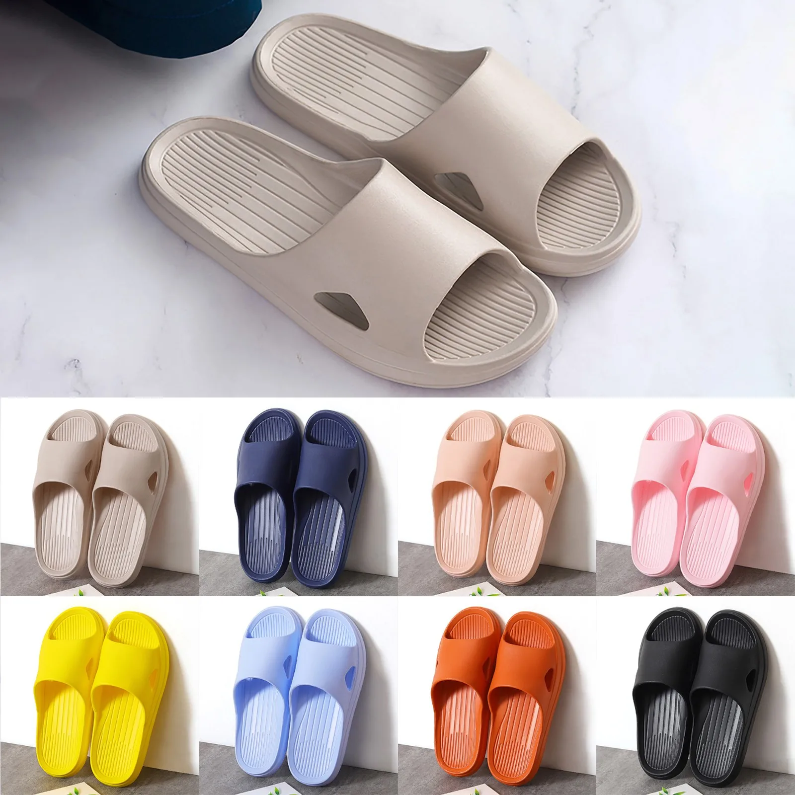 Women Thick Platform Slippers Indoor Bathroom Slipper Soft Eva Anti