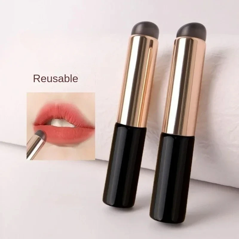 Silicone Lip Brush Angled Concealer Makeup Brush Tool Portable Round Head Like Fingertips Q Soft Lipstick Concealer Brush