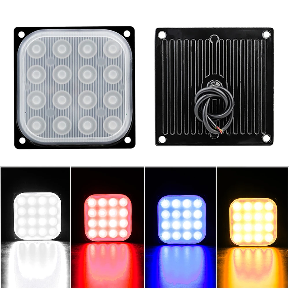 16LED Warning Side Strobe Signal Lamp Hazard Breakdown Emergency