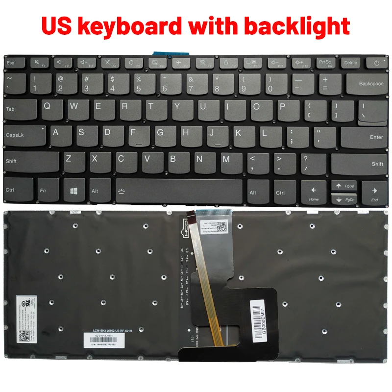 Teclado Latino do Laptop para Lenovo Ideapad 520s14 520s-14ikb 520s-14ikb 520s-14ikbr 330-14ast 330-14igm 330-14ikb S145-14 S145-14iwl us - Imagem 5