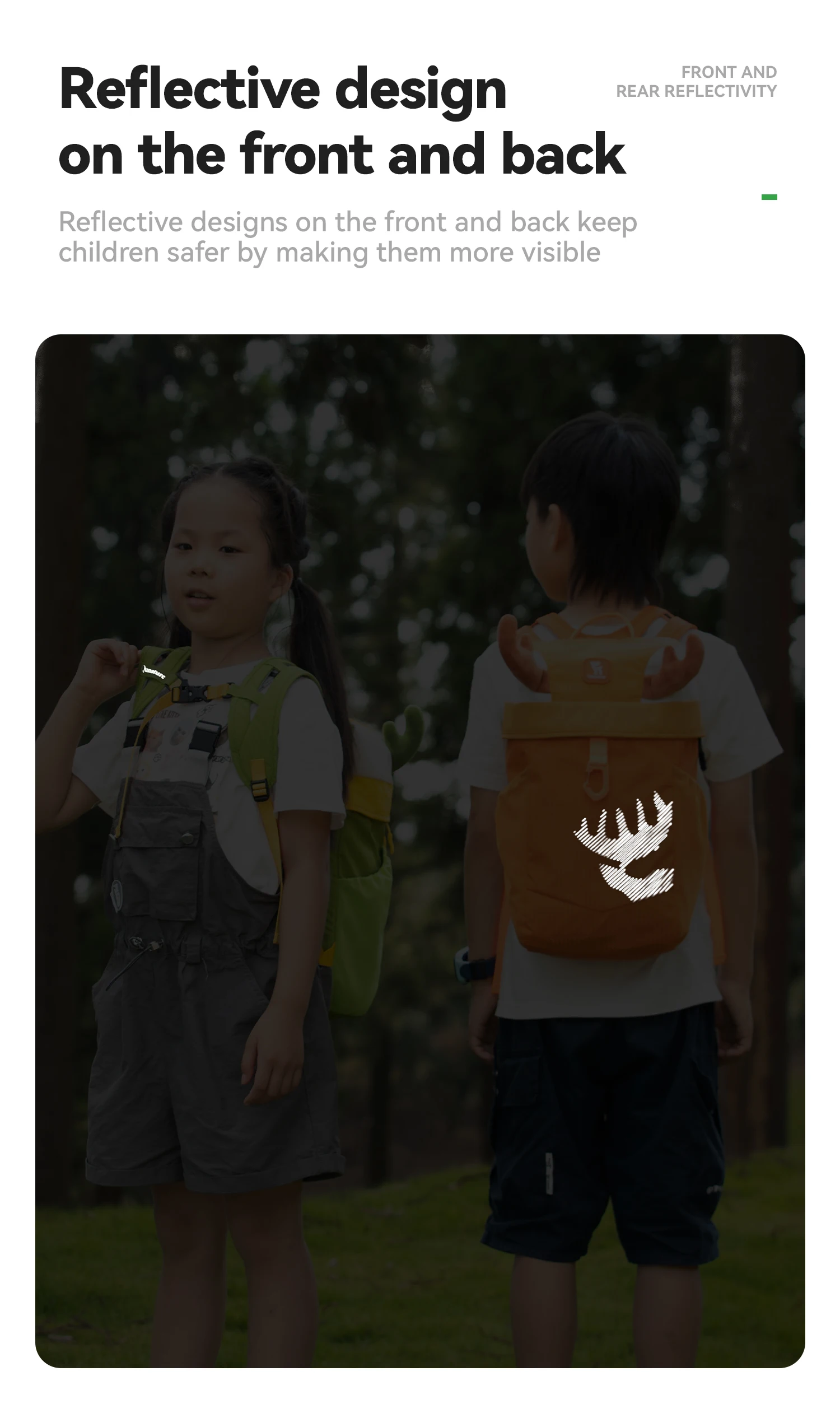 kids backpack carrying example