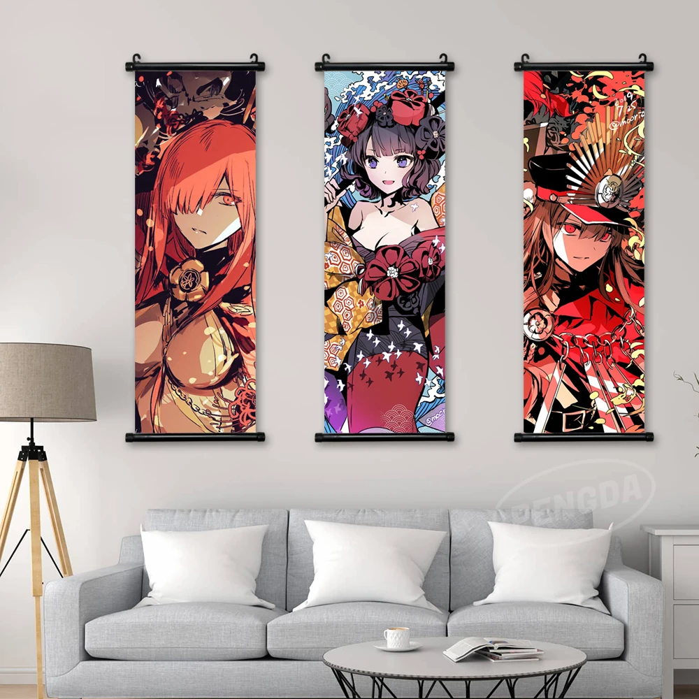 Anime Hanging Painting Wall Art Altria Pendragon Picture Fate Stay Night Scroll Print Canvas Poster Home Decoration Living Room